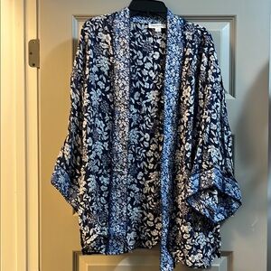 Westport Blue and White Boxy Blouse